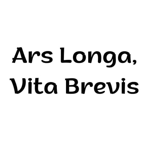 Временное тату Ars longa